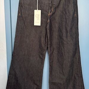 Pilcro Dark Brown Flare Jeans